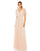 Formal Dresses Long Formal Beaded Short Sleeve Dress Rose