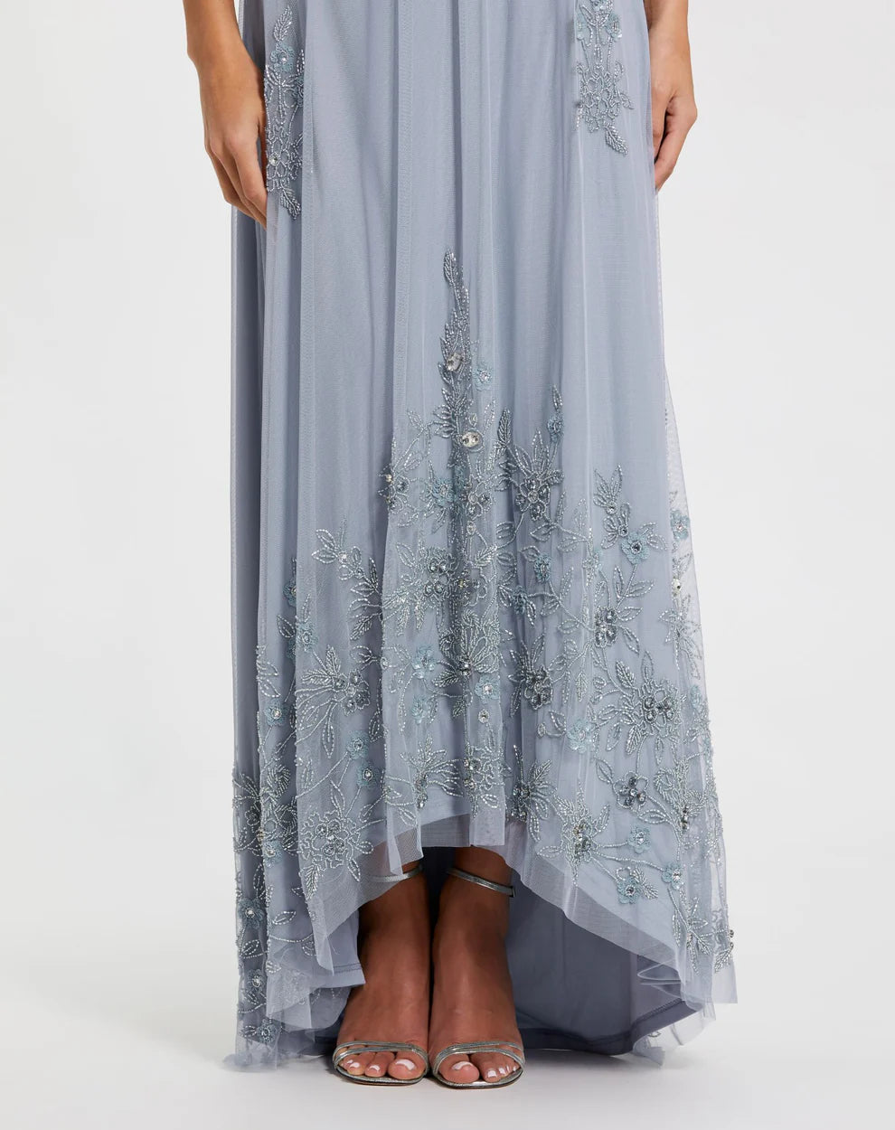 Formal Dresses High Low Formal Chiffon Dress Powder Blue