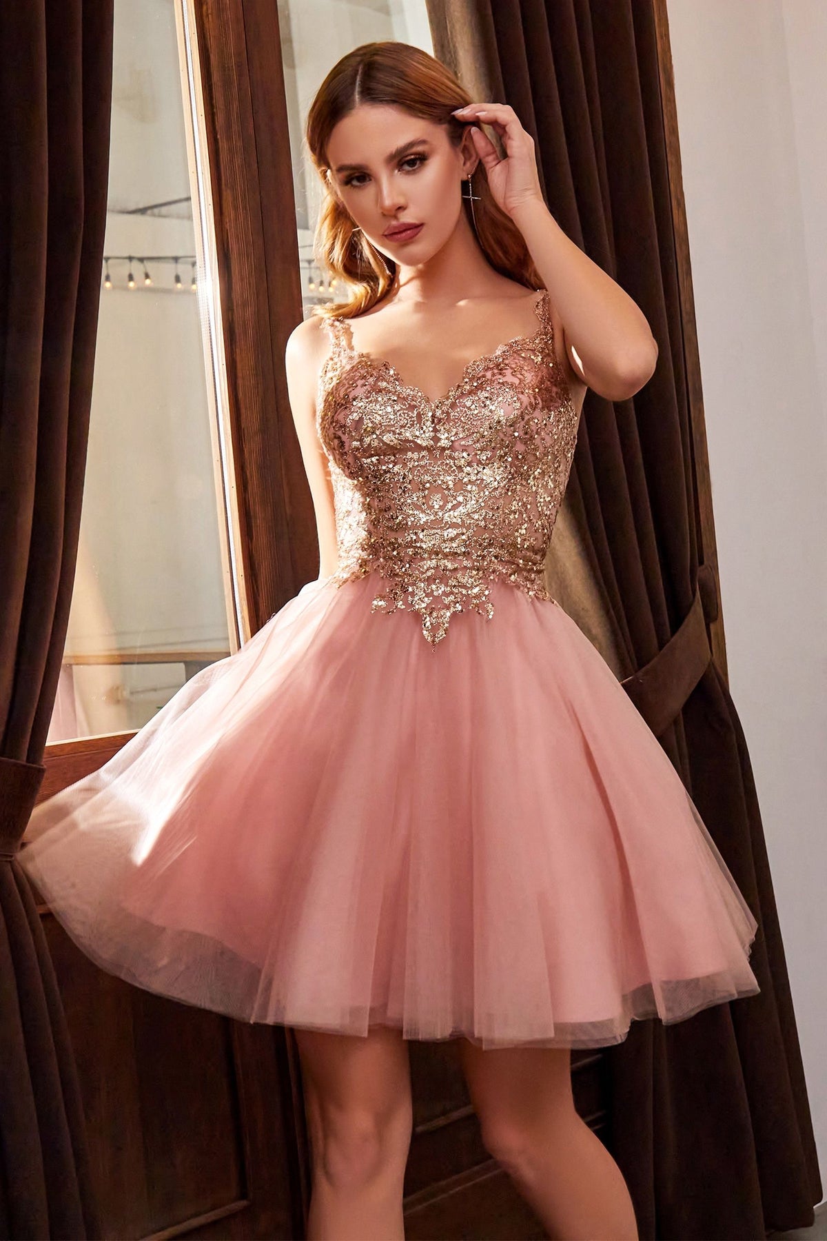 LaDivine CD9239 Short Prom Dress Cocktail