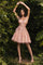 LaDivine 9243 Sexy Short Spaghetti Strap Homecoming Dress