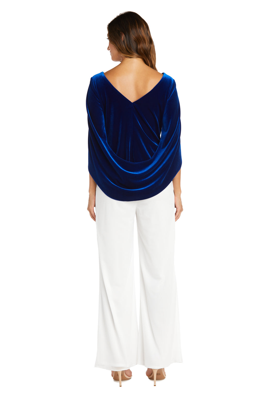 R&M Richards 9250 Velvet Top with Drape Sleeves