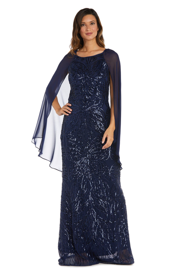 Navy Size 14 Dress Petite R&M Richards 9262P