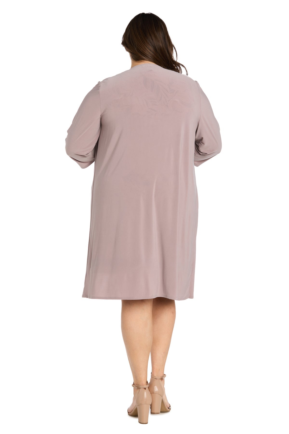 R&M Richards 9267W Short Plus Size Two Piece Print Jacket Dress