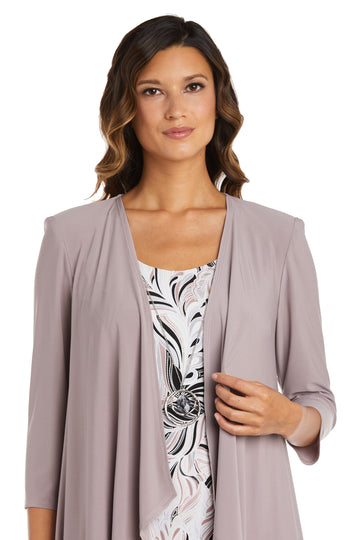 R&M Richards 9267 Short Two Piece Print Mother of the Bride Dress