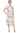 Mother of the Bride Dresses Floral Petite Tiered Tea Length Dress Ivory/Pink