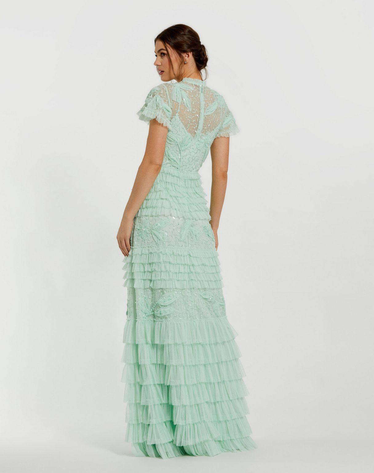 Formal Dresses Long Formal Sequin Evening Dress Sage