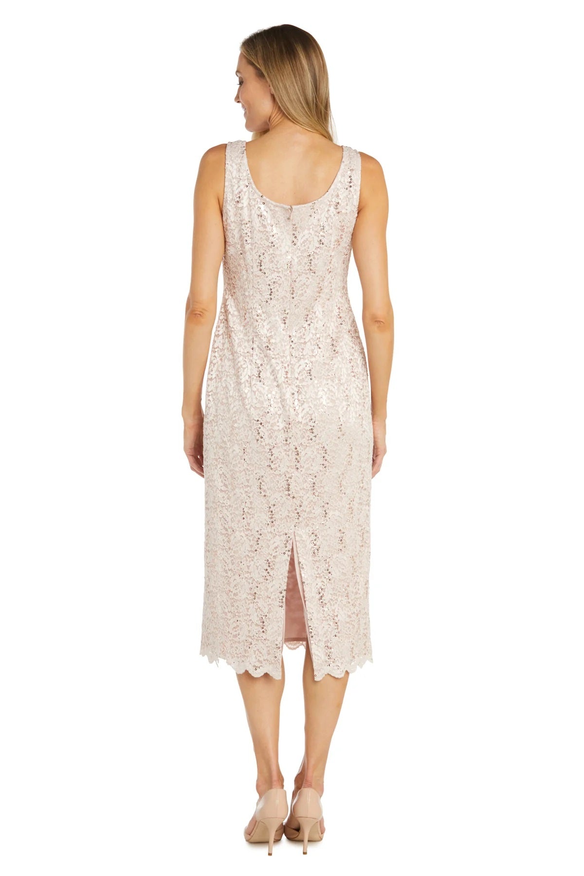 Blush 18 R&M Richards RM9285 Mother of the Bride Lace Jacket Midi Dress Sale