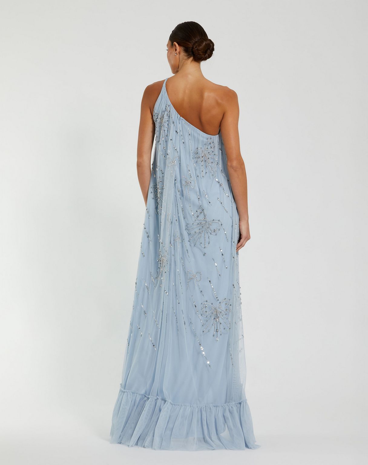 Formal Dresses High Low Formal Sequin Evening Prom Dress Powder Blue