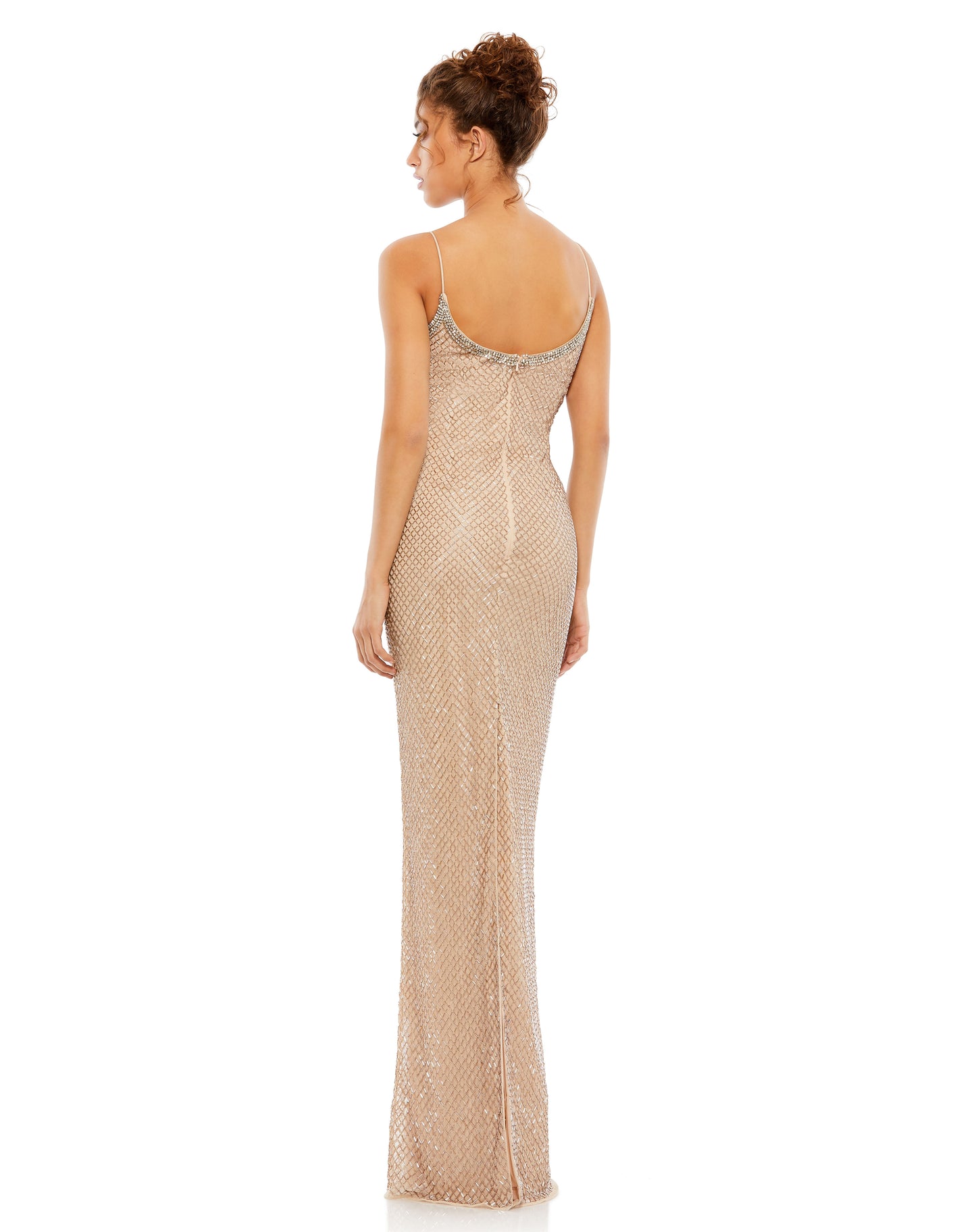 Formal Dresses Long Formal Spaghetti Strap Gown Nude