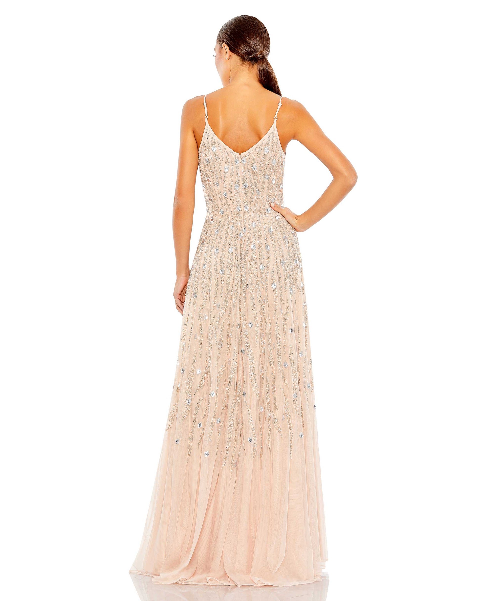Mac Duggal 93566 Prom Spaghetti Strap Long Dress