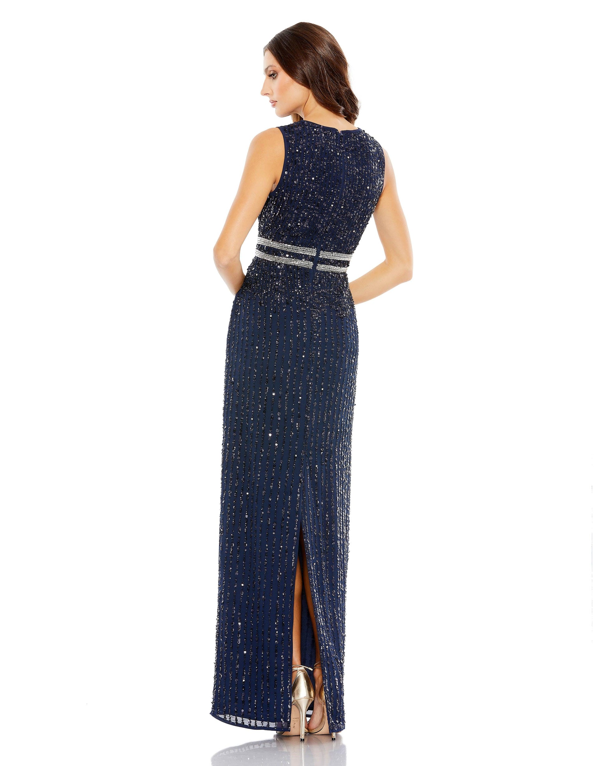 Midnight 0 Mac Duggal 93603 Mother of the Bride Long Gown Sale