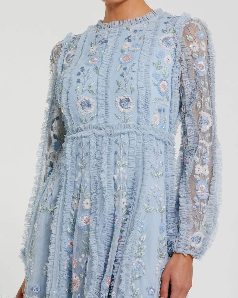 Cocktail Dresses Mini Short Homecoming Cocktail Ruffle Dress Powder Blue