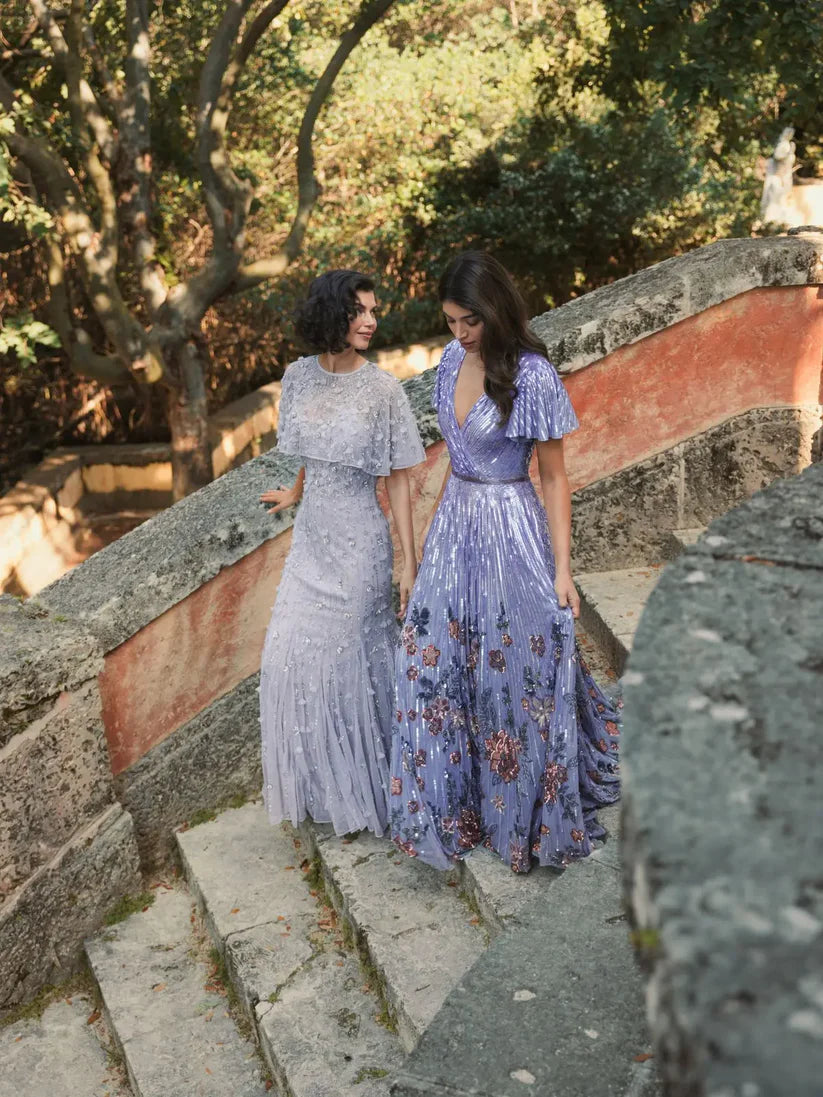 Mother of the Bride Dresses Long Mother of the Bride  Dress Vintage Lilac