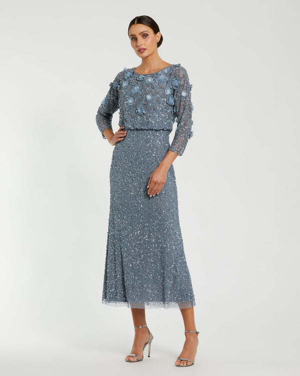 Scoop Midi Tulle Formal Sheath/Column Mac Duggal 9373