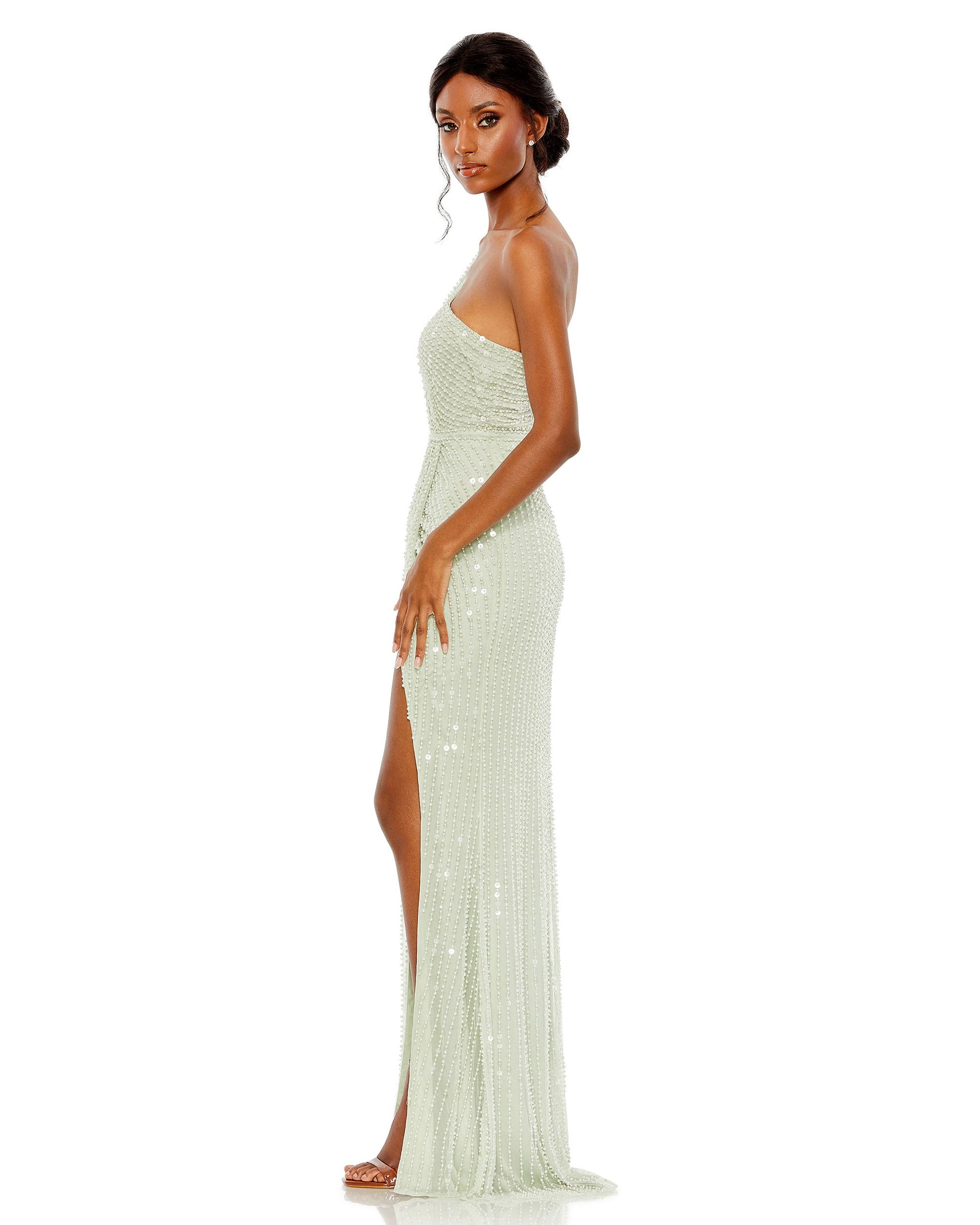 Mac Duggal 93735 Long One Shoulder Formal Dress