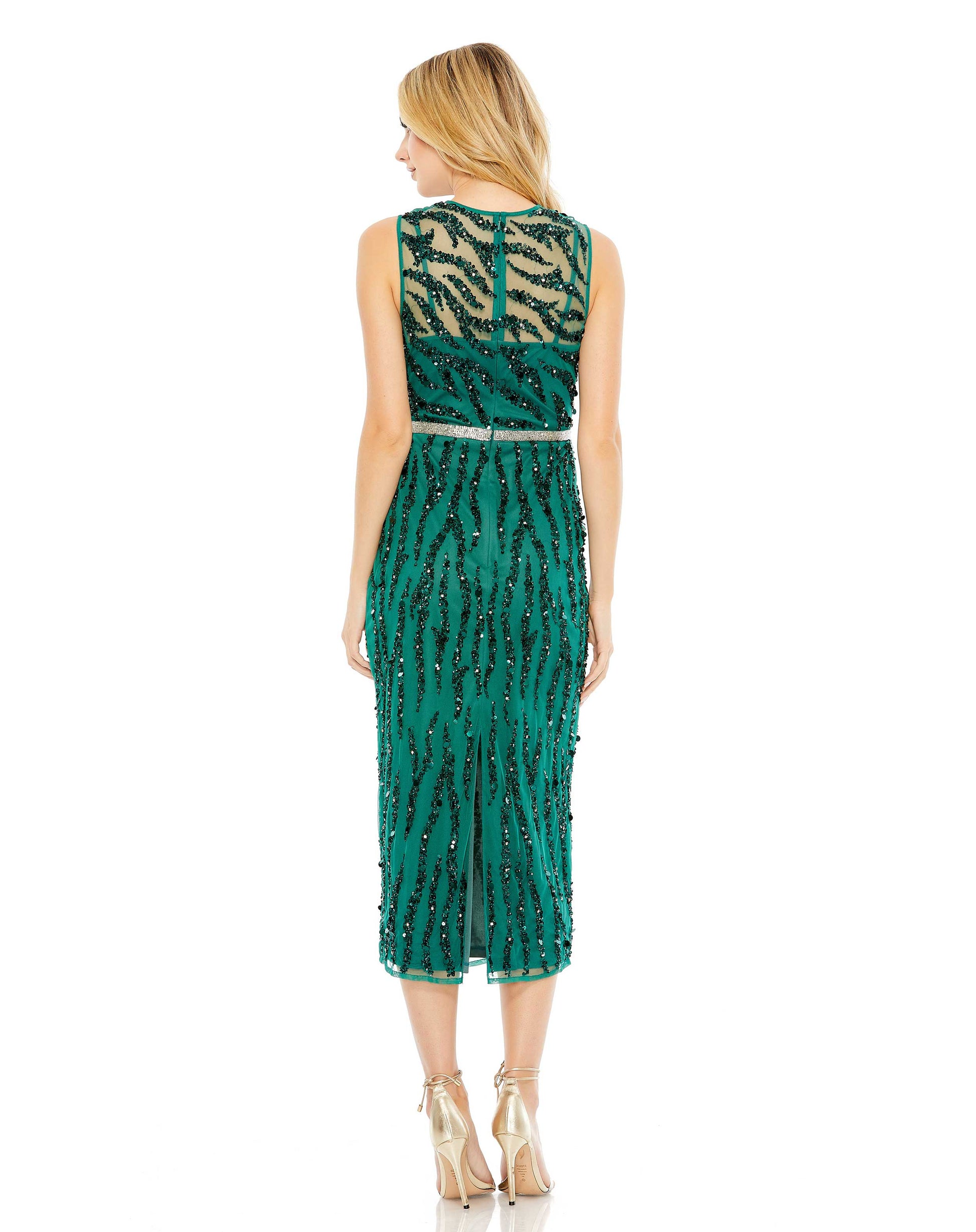 Mac Duggal 93765 Sequin Short Cocktail Midi Dress