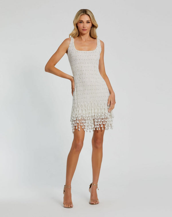 Beaded Short Dress Mini Cocktail Mac Duggal 94049