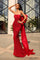 Prom Dresses Long Beaded Mermaid Prom Dress Red