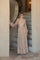 Mother of the Bride Dresses Sequin Long Formal Mother of the Bride Dress Nude Silver