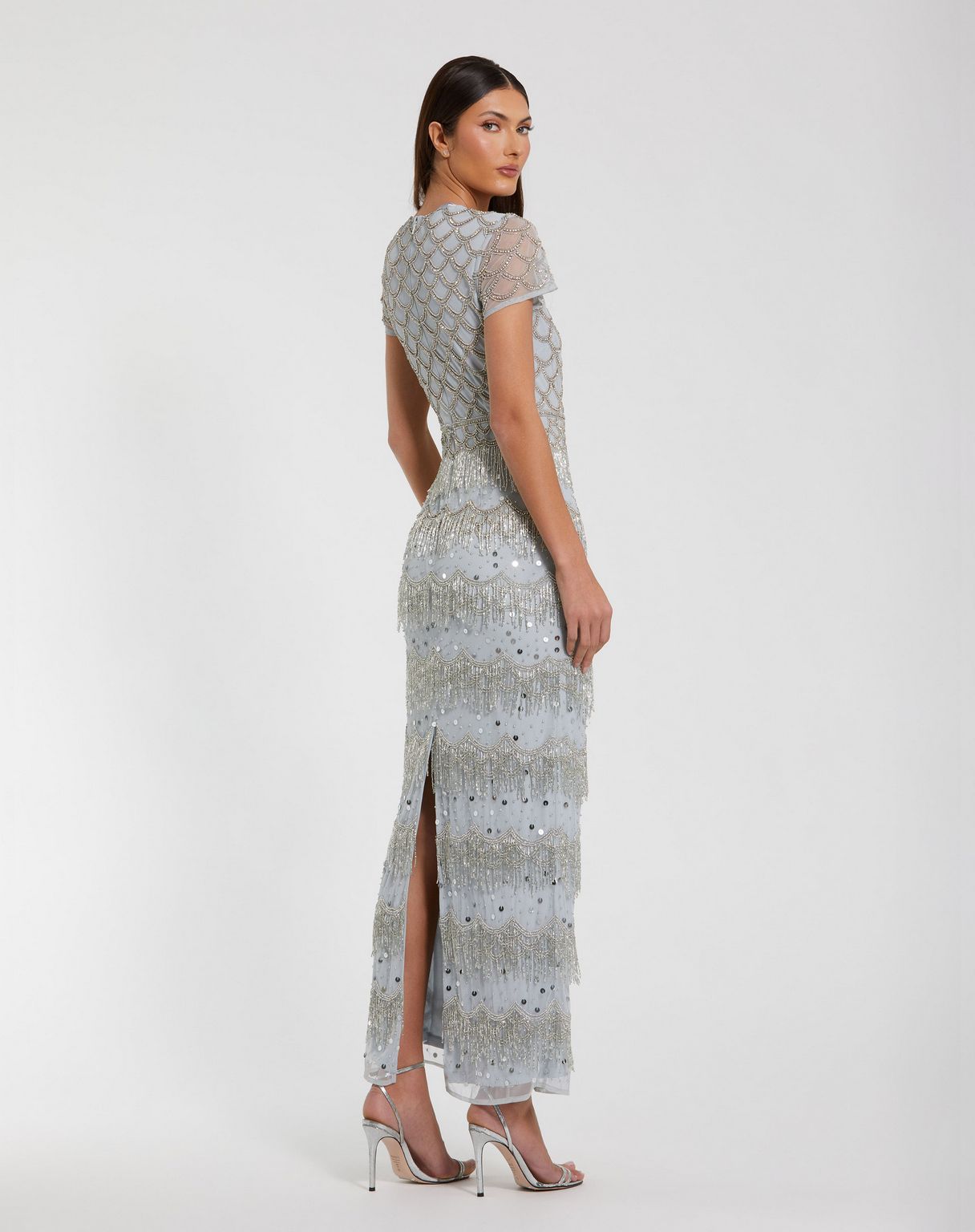 Mac Duggal 94077 Fitted Ruffle Long Formal Evening Dress
