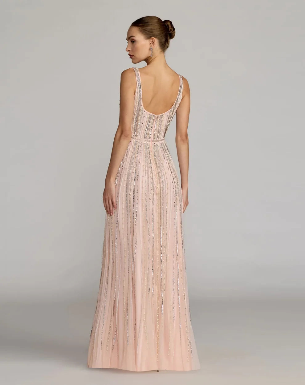 Formal Dresses Fitted Long Formal Evening Dress Blush