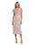 Cocktail Dresses Short Floral Beaded Cocktail Midi Dress Vintage Lilac