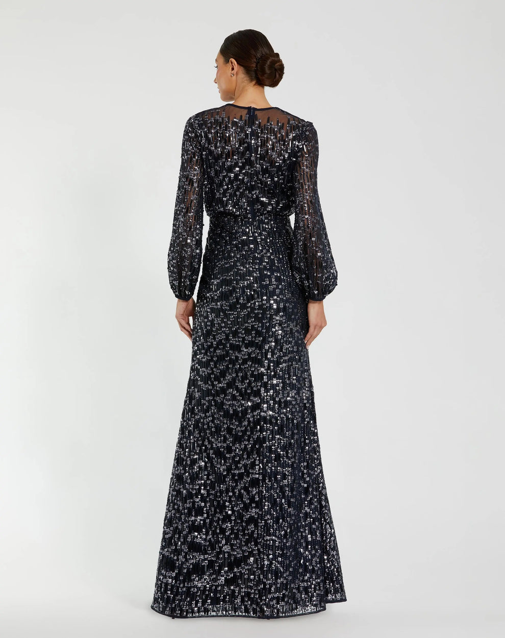 Mac Duggal 94127 Long Beaded Sequin Formal Mother of the Bride Dress