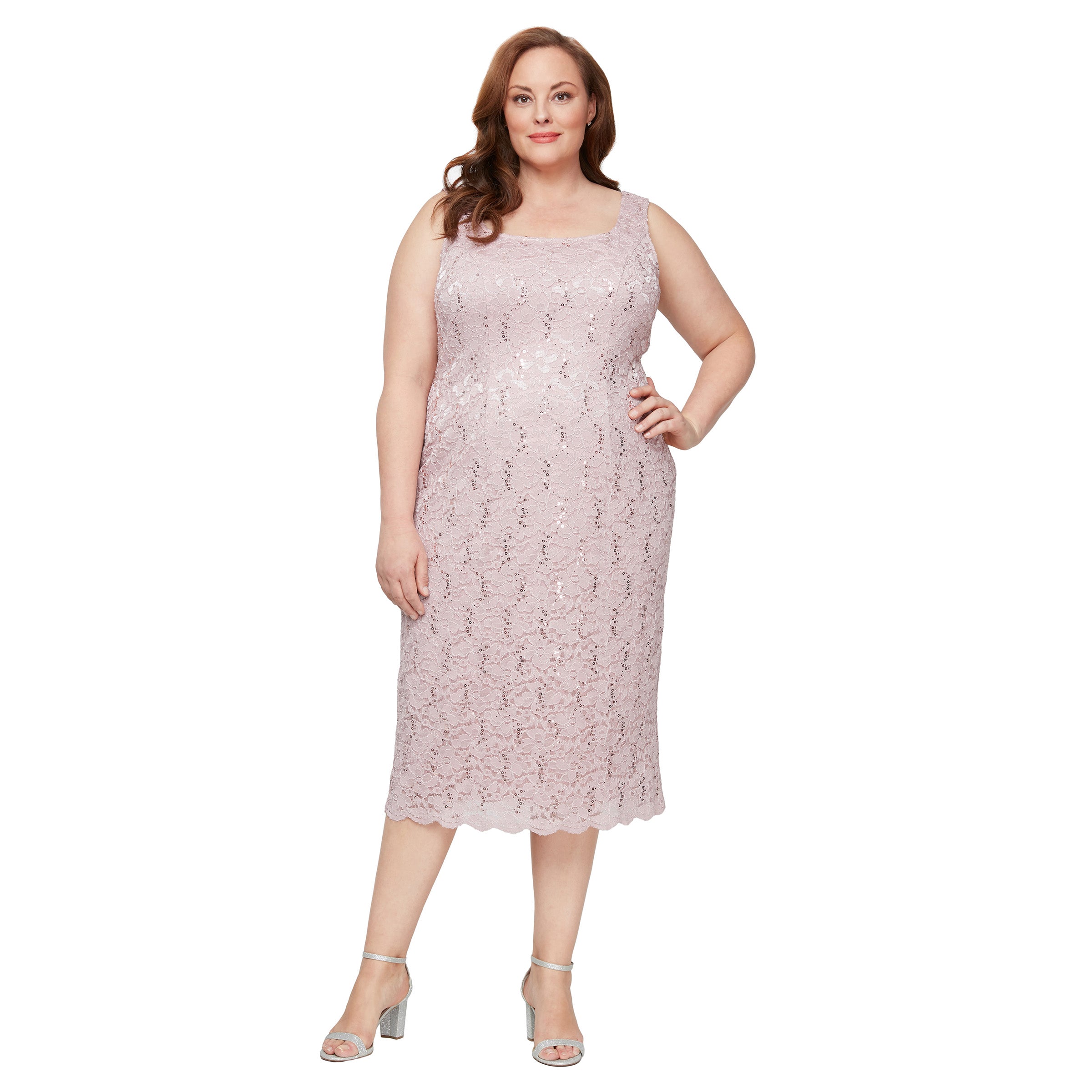 chinese dress ladies SL Fashions 9413104 Two Piece Plus Size Lace Tea Length Jacket Dress – The  Dress Outlet