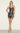 Cocktail Dresses Homecoming Short Fitted Metallic Cocktail Dress Gunmetal