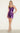Cocktail Dresses Homecoming Short Fitted Metallic Cocktail Dress Plum