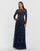 Mother of the Bride Dresses Formal Long Beaded Mother of the Bride Dress Midnight