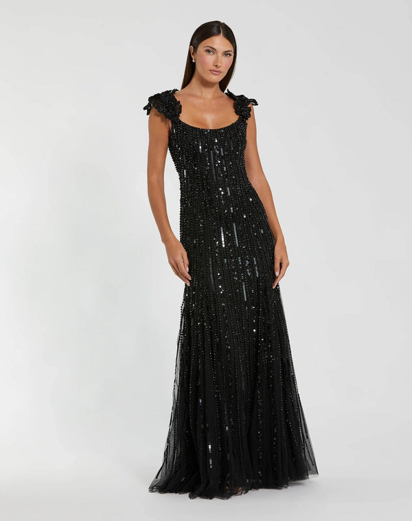 Mac Duggal 94223 Long Formal Beaded Evening Dress