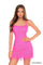 Cocktail Dresses Beaded Sequin Short Cocktail Dress Neon Pink