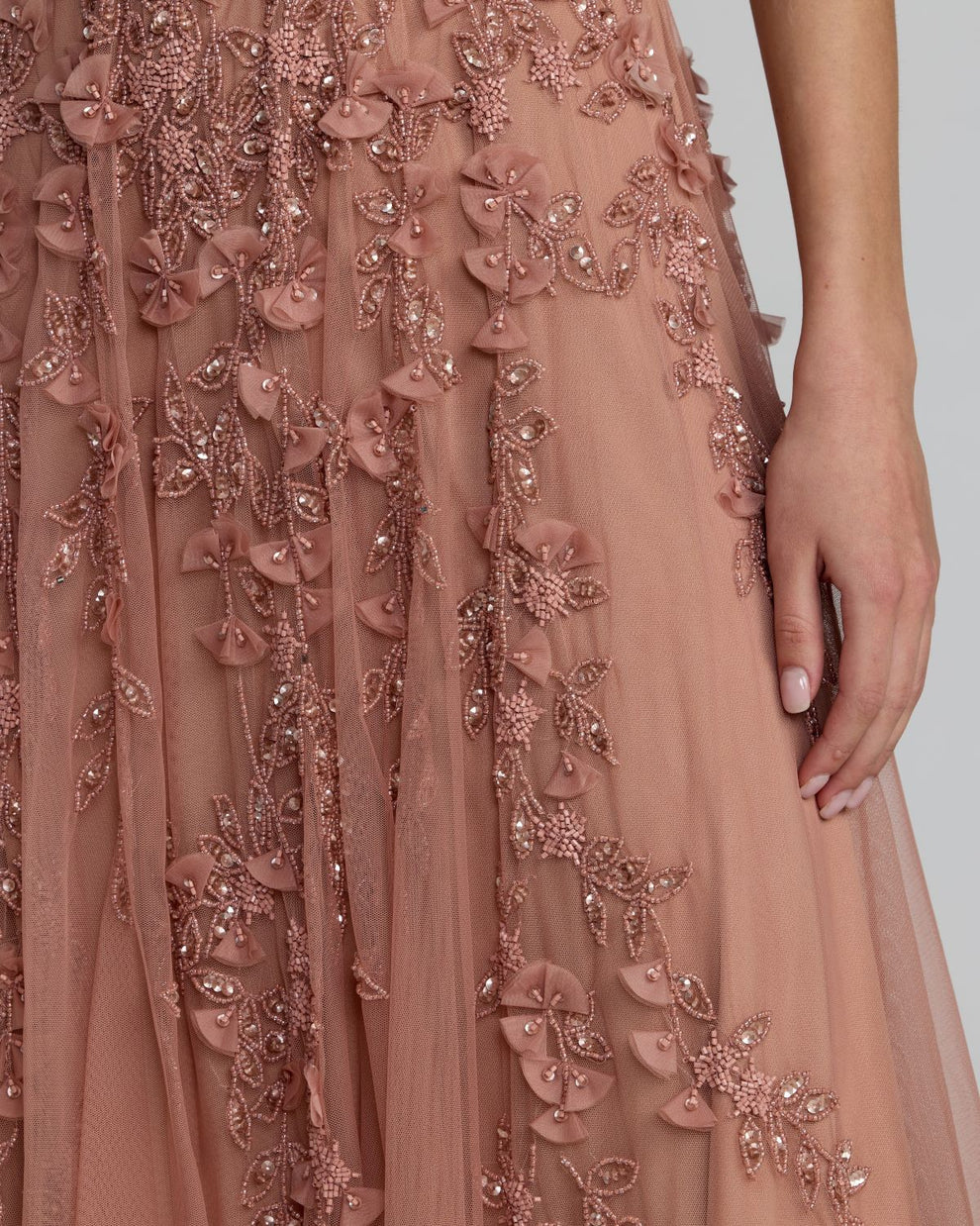 Cocktail Dresses Midi Floral Short A Line Cocktail Dress Mac Duggal 94339 Rosewood