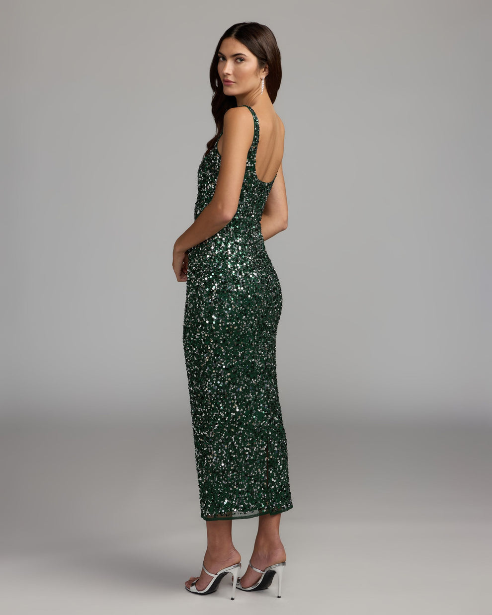 Scoop Midi Sequin Formal Sheath/Column Mac Duggal 94441