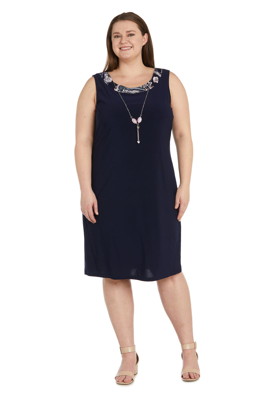 R&M Richards 9447W Plus Size Print Short Jacket Dress