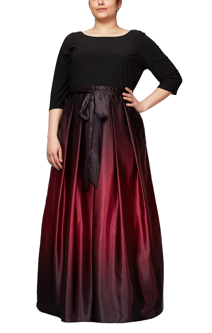 SL Fashions Women's Plus Size Ombre A-Line Gown (20W, Fig) SL Fashions Women's Plus Size Ombre A-Line Gown (20W, Fig)