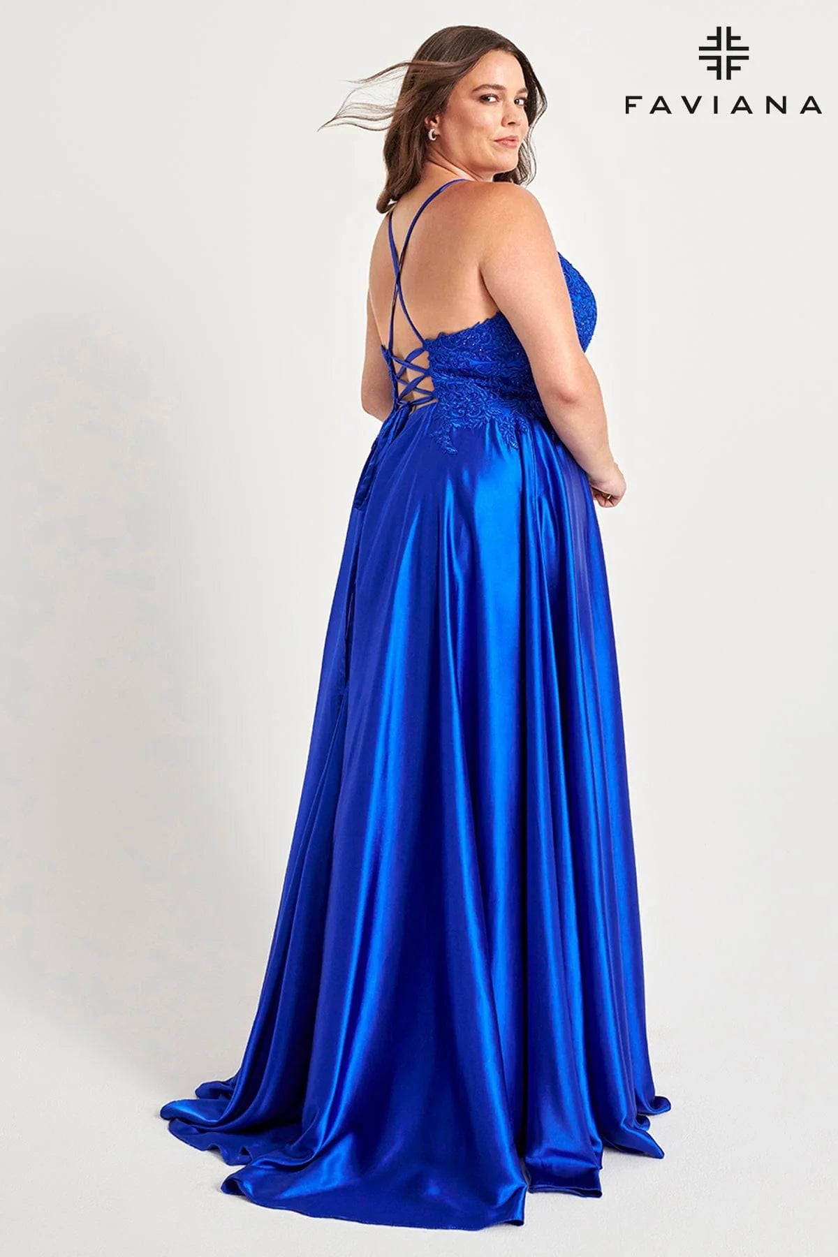 Faviana 9498 Long Formal Plus Size Prom Dress