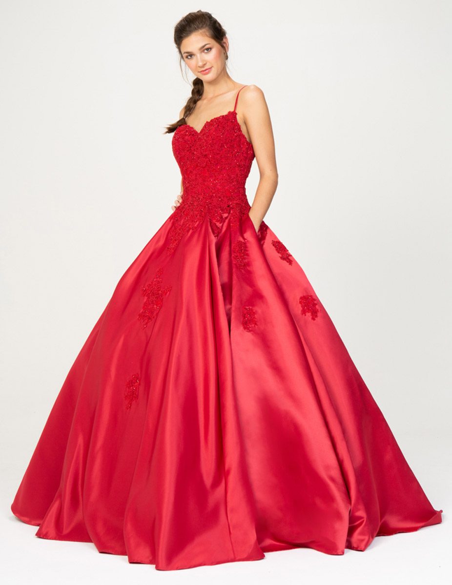 Prom Dresses Long Formal A Line Prom Ball Gown Dress Eureka Fashion 9500 Burgundy