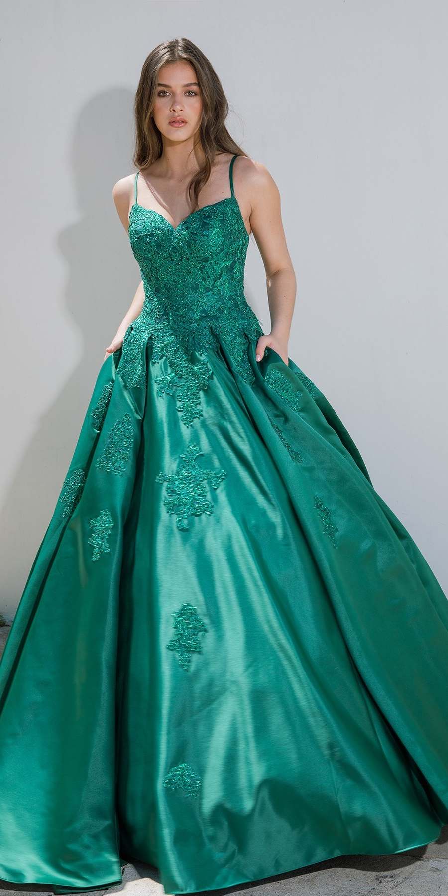 Prom Dresses Long Formal A Line Prom Ball Gown Dress Eureka Fashion 9500 Hunter Green