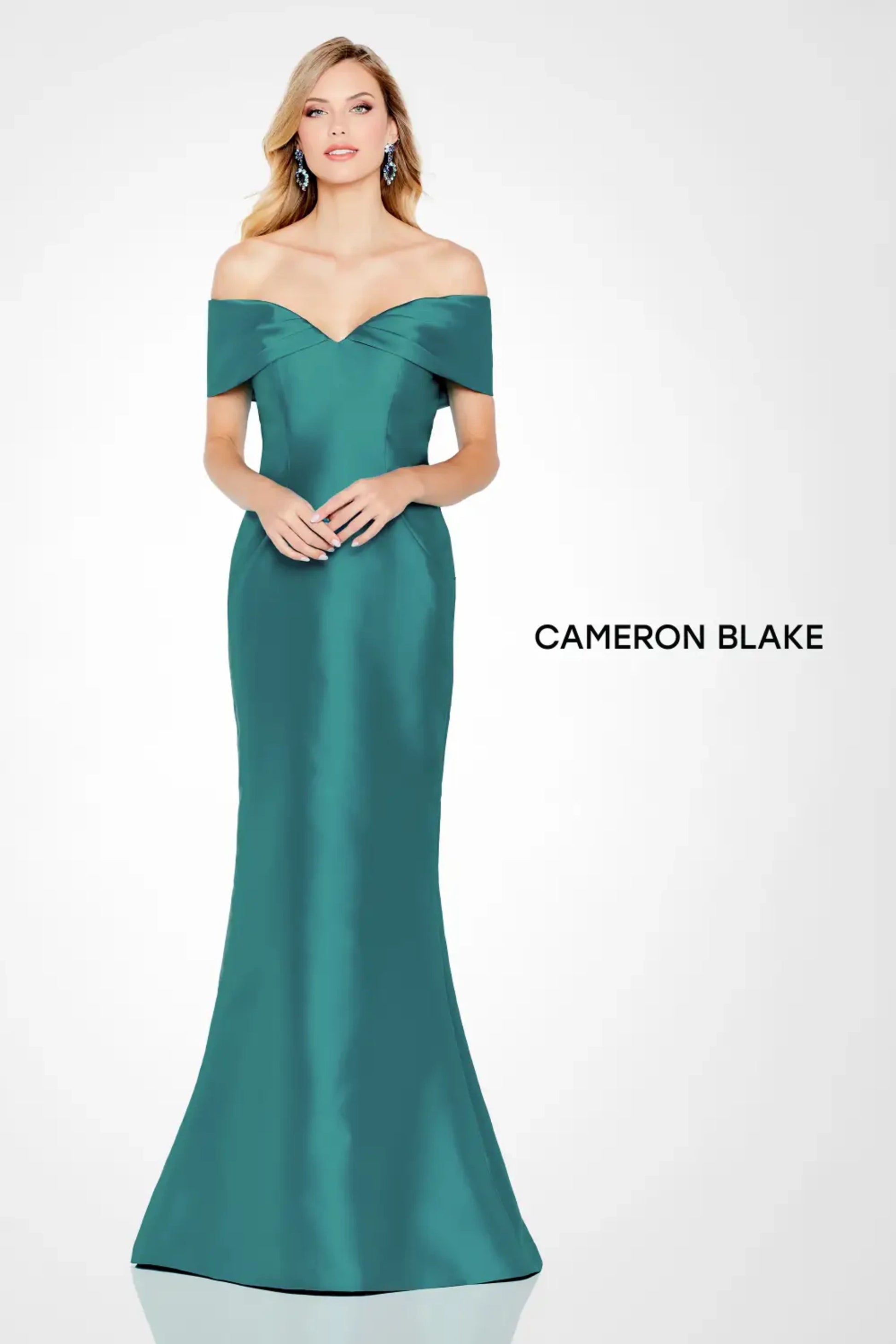 Cameron Blake 120622 Fitted Long Evening Formal Dress
