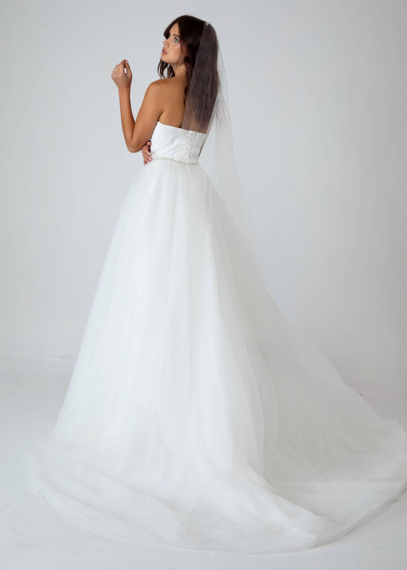 Wedding Dresses Long Wedding A Line Dress Eureka Fashion 9515 Off White