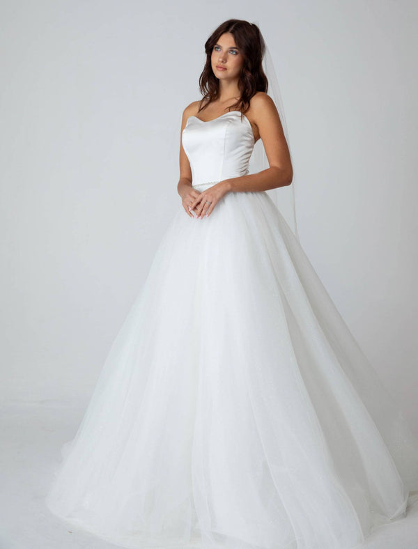 Long Wedding A Line Dress Eureka Fashion 9515