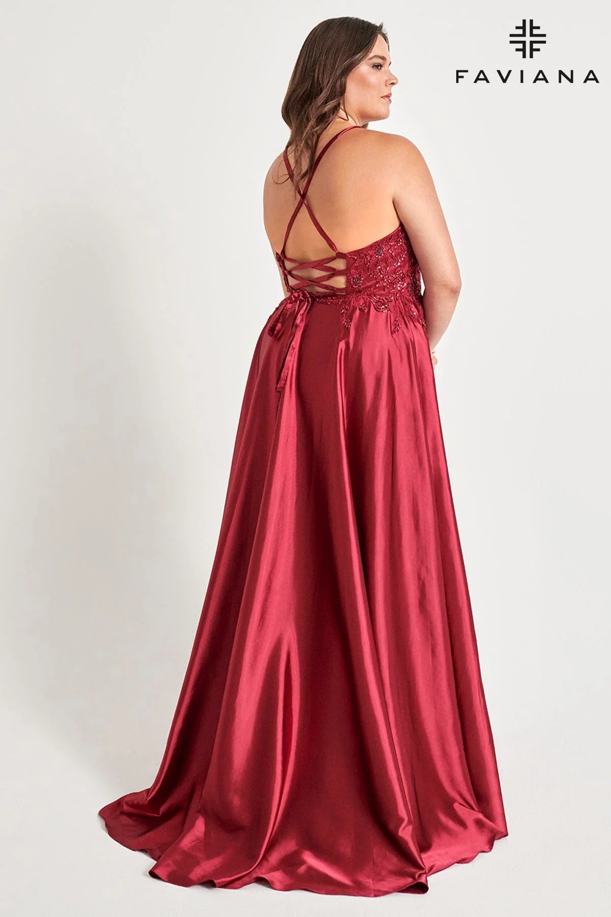Faviana 9533 Long Formal Plus Size Prom Dress