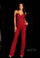 Jumpsuit Sequins Long Open Back Evening Jumpsuit Red