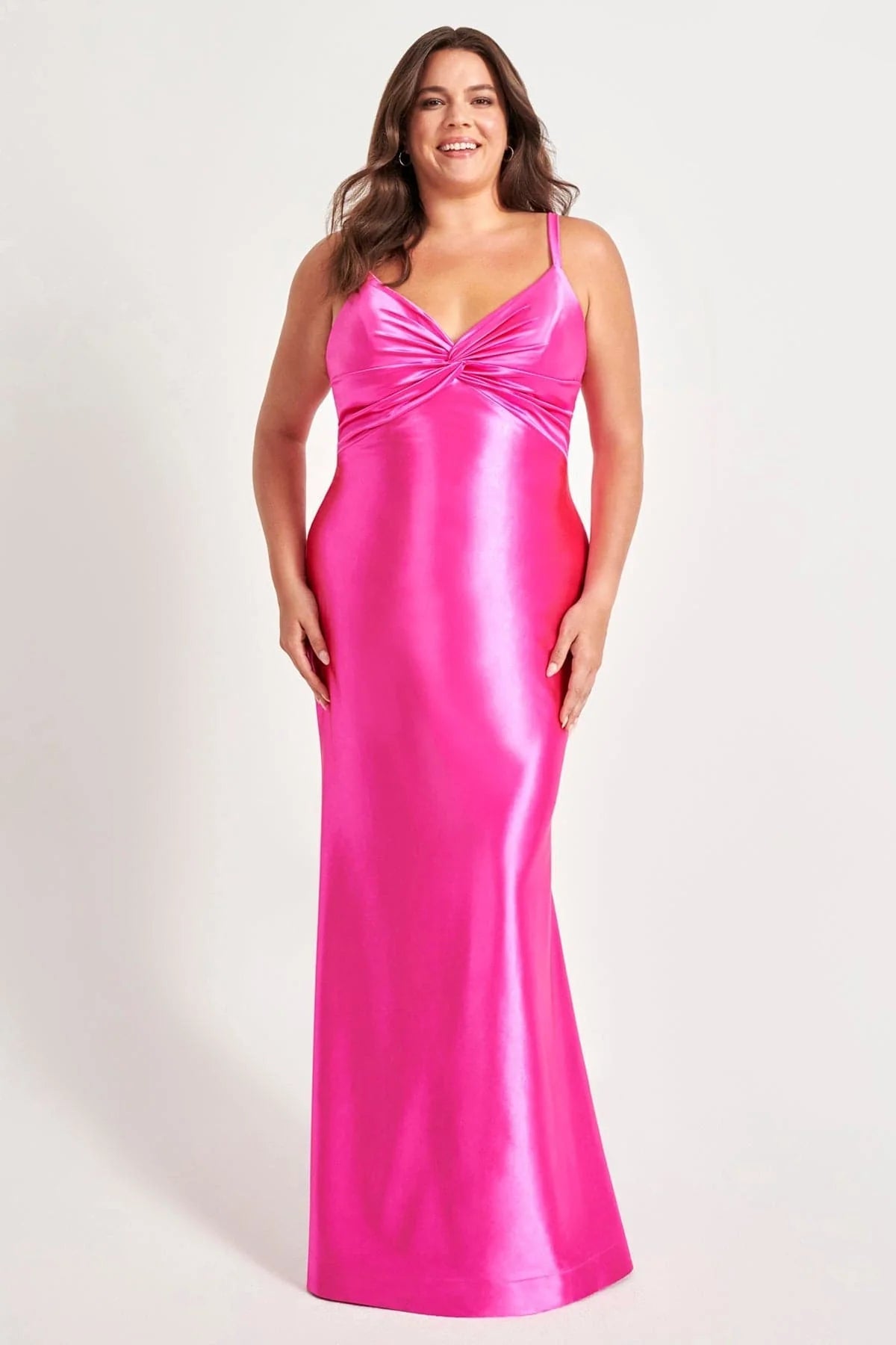 Plus Size Formal Dresses Long Plus Size Dress Formal Fitted Prom Gown Lipstick