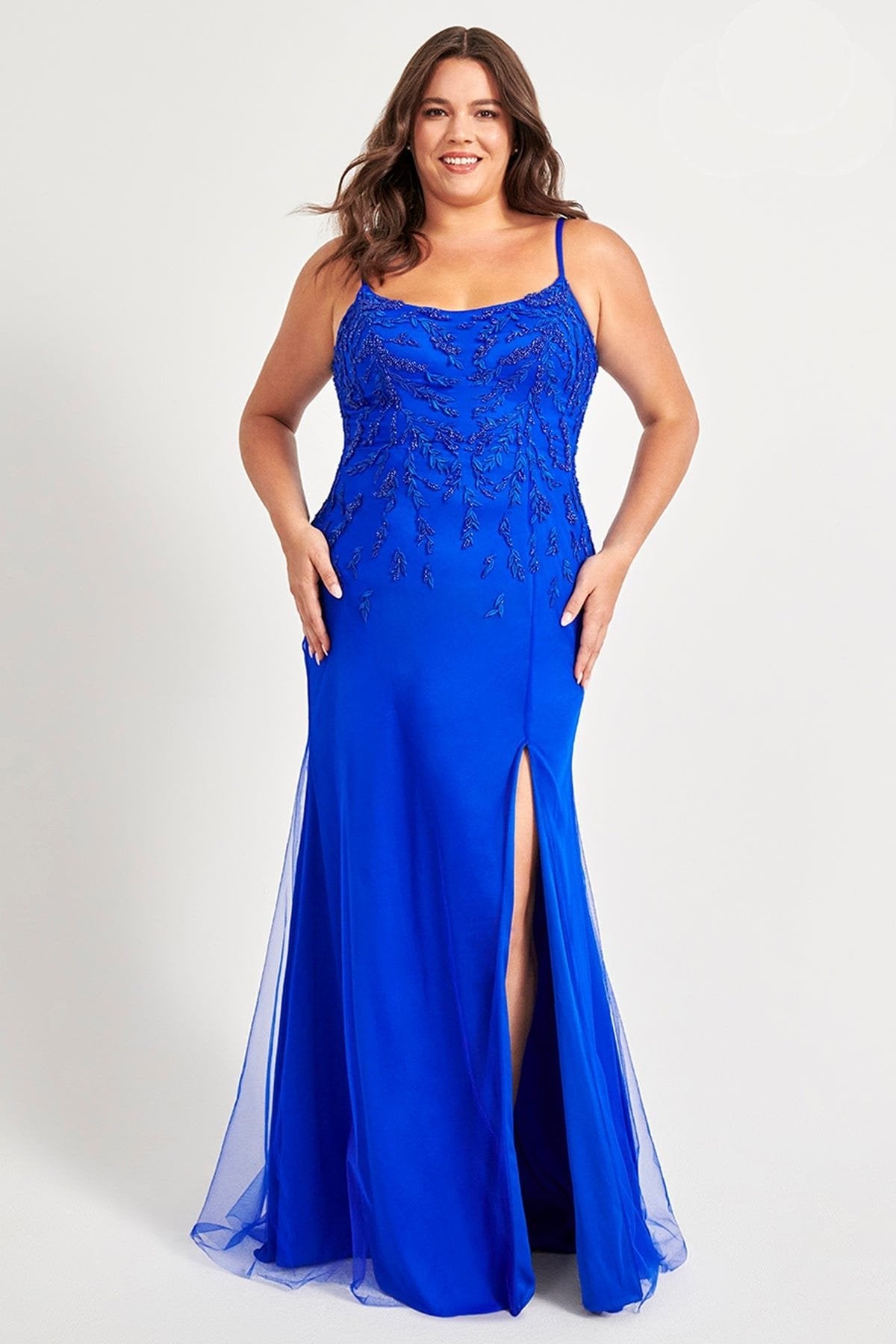 Prom Dresses Long Prom Beaded Prom Lace Plus Size Dress Royal