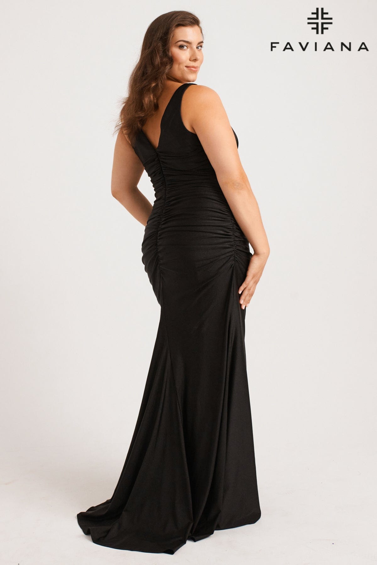 Faviana 9584 Long Formal Fitted Plus Size Dress