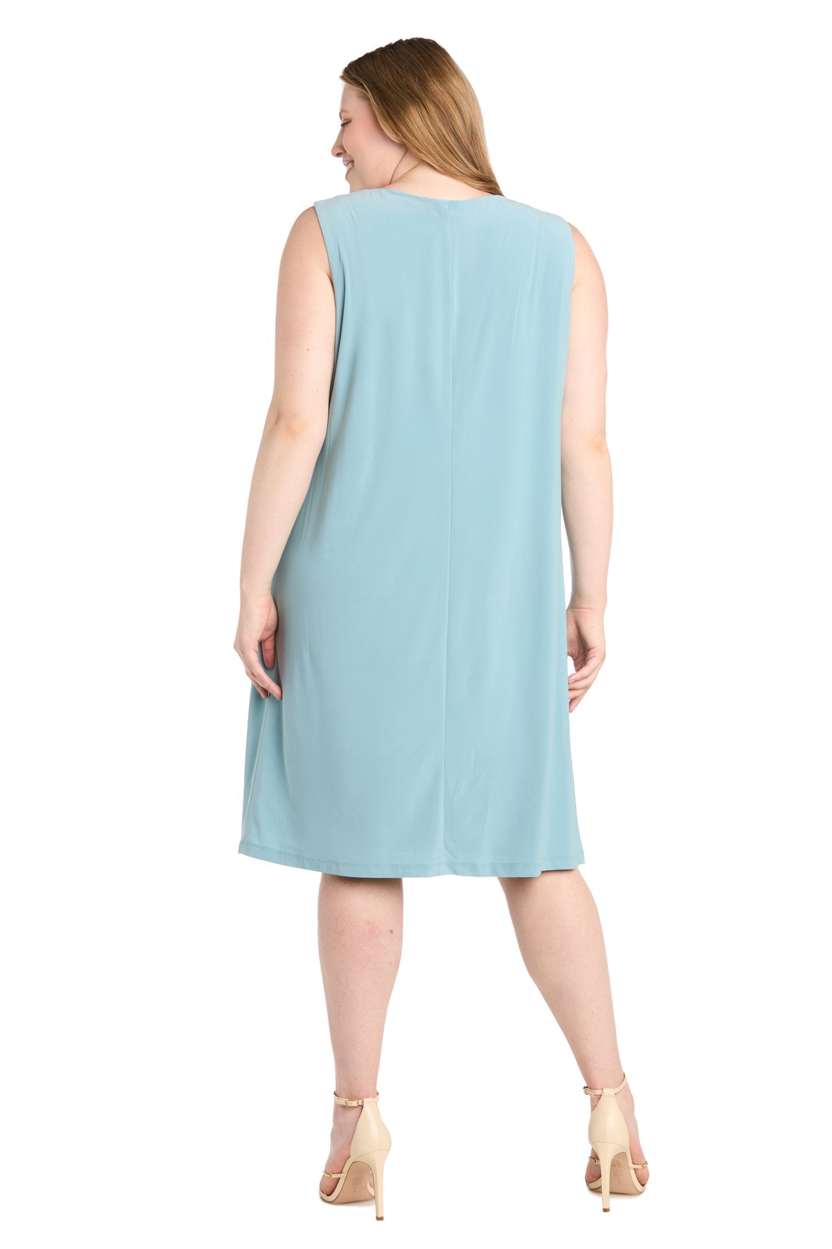 R&M Richards 9587W Sequin Short Jacket Plus Size Dress