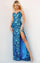 Prom Dresses Slit Sequin Long Formal Prom Dress Royal